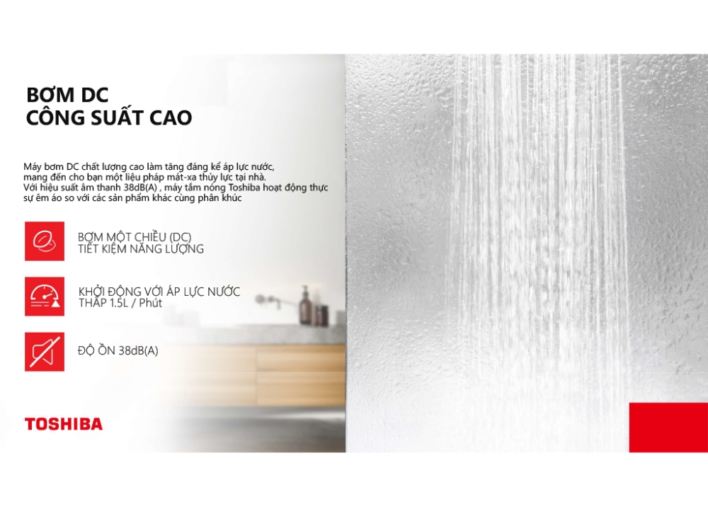 Máy tắm nước nóng Toshiba TWH-45MCPVN(S)-WB