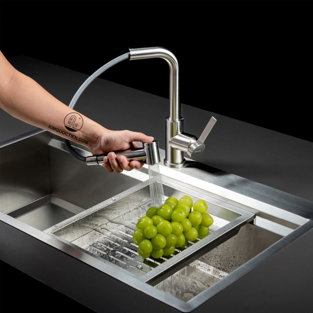 vòi rửa chén dây rút