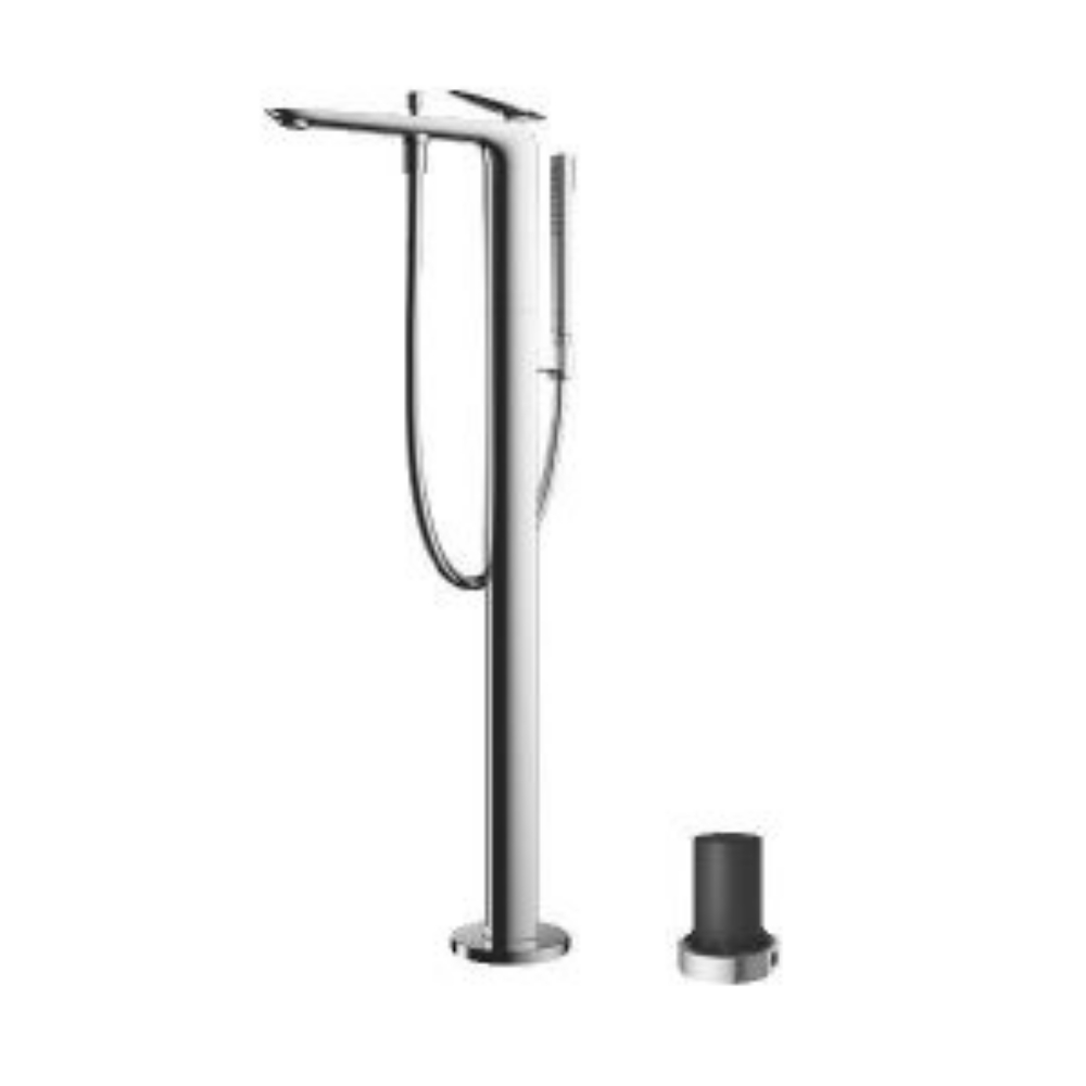 “Vòi bồn tắm đặt sàn TOTO với khung cố định chắc chắn, linh hoạt bố trí bồn tắm trong mọi không gian mở.”