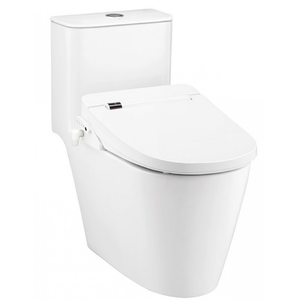 Thiết kế bồn cầu gọn giúp tiết kiệm diện tích phòng vệ sinh nhỏ.