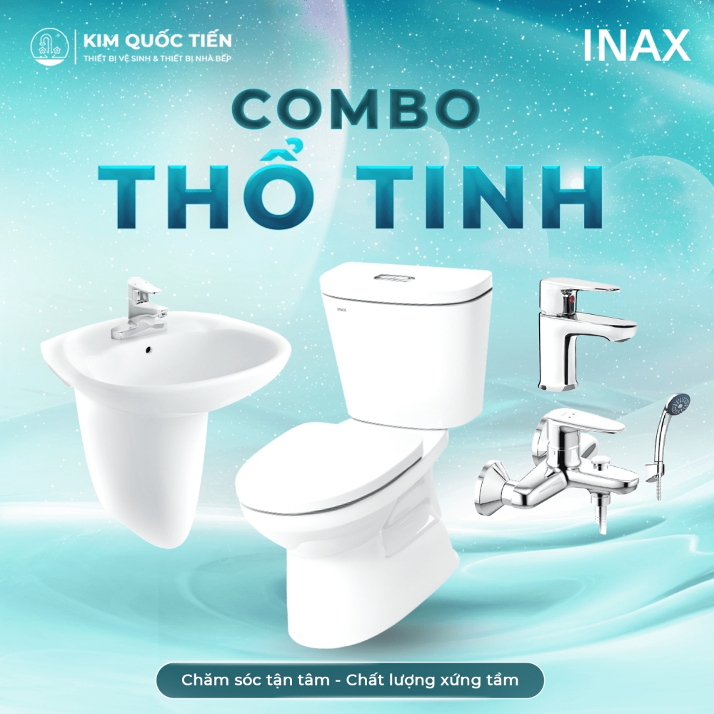 Mua combo thiết bị vệ sinh Inax giúp tạo sự đồng bộ cho không gian phòng tắm