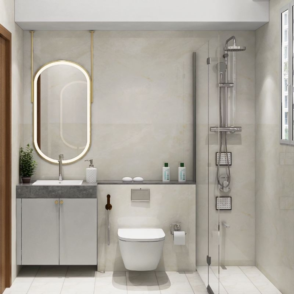 Gương phòng tắm INAX được tráng bạc chất lượng cao để duy trì độ bền trong môi trường ẩm