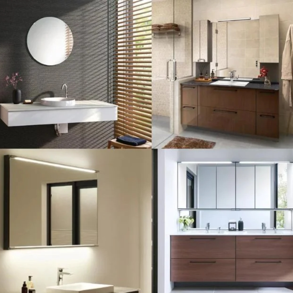 Gương TOTO sử dụng vít và đầu ốc bằng đồng để cố định chắc chắn và phù hợp đồng bộ với các phụ kiện phòng tắm cùng thương hiệu.