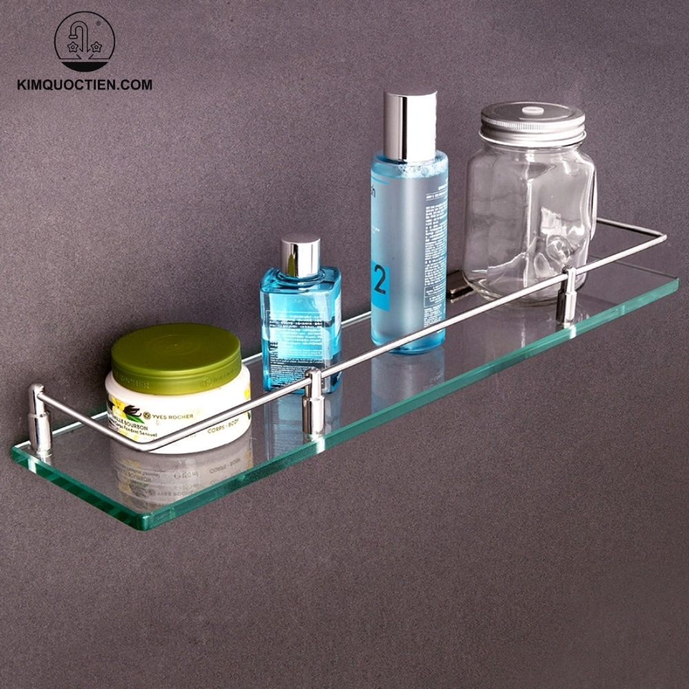 Kệ kính có thể tạo cảm giác thông thoáng, sang trọng mà không gây rối mắt