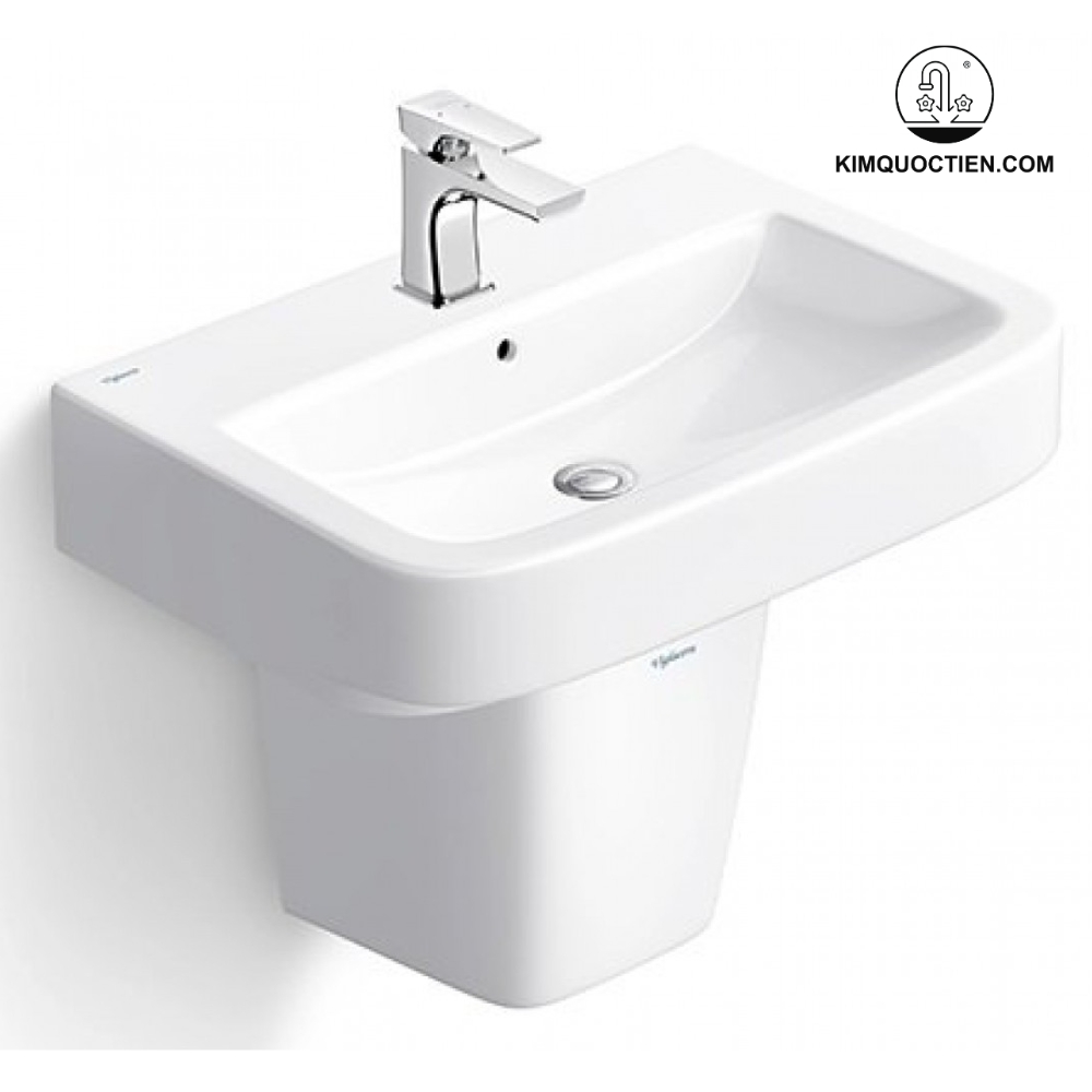 Lavabo Viglacera treo tường phù hợp lắp đặt ở những nhà vệ sinh vừa và nhỏ