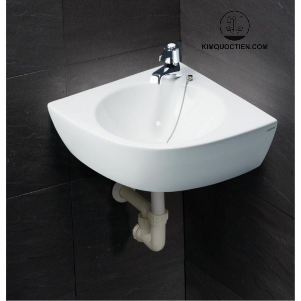 Mẫu Lavabo Caesar treo tường phù hợp lắp đặt cho phòng tắm nhỏ