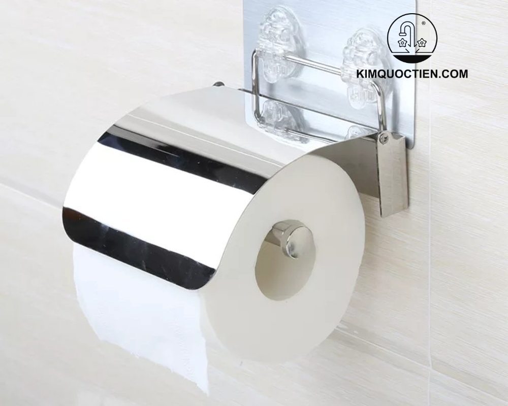 Lô giấy Caesar hỗ trợ cố định giấy sử dụng trong phòng tắm