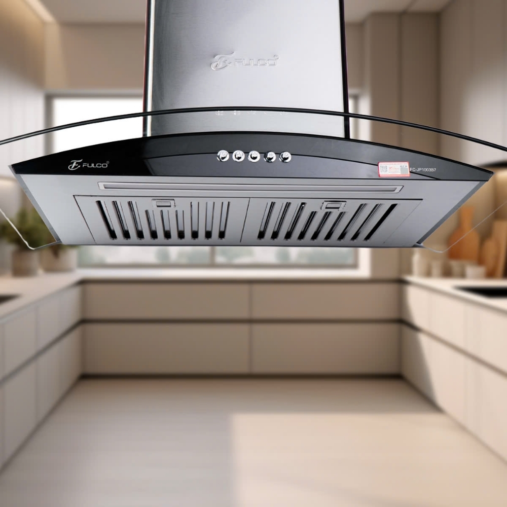 Máy hút mùi kính cong