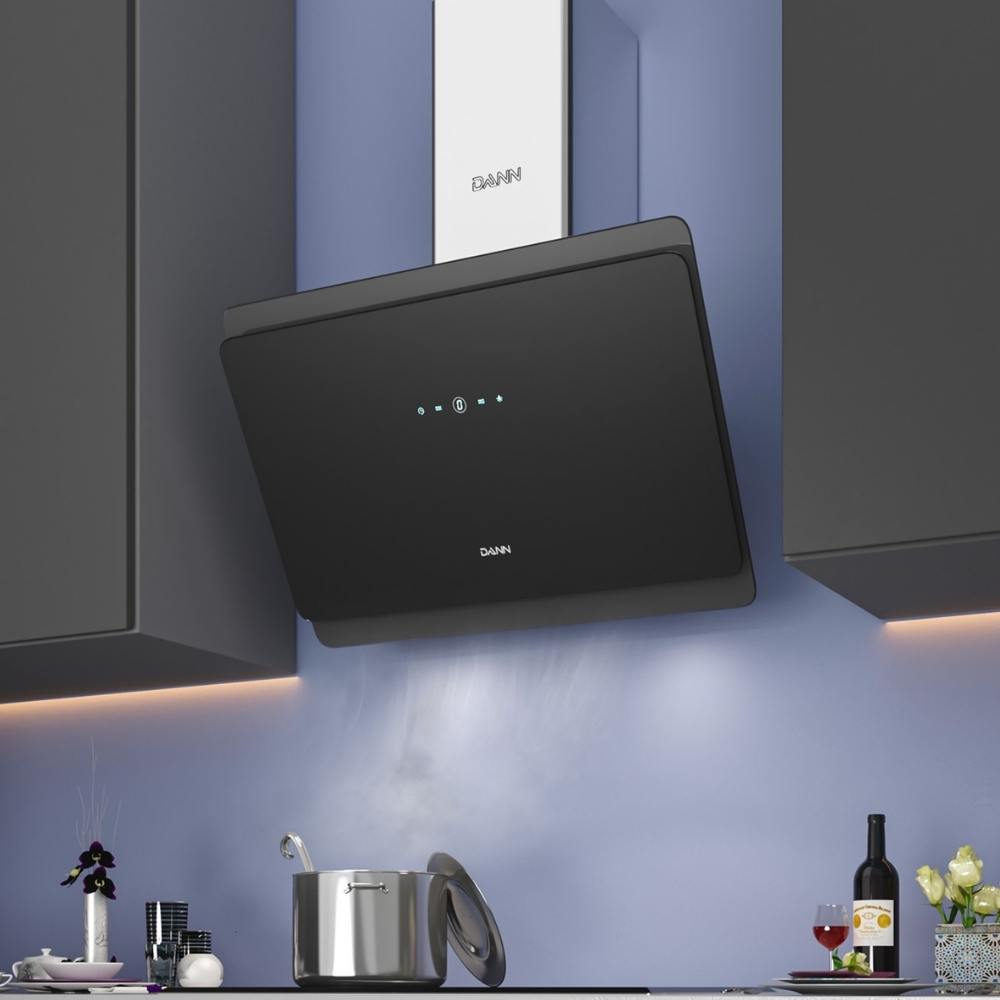 Máy hút mùi kính vát 