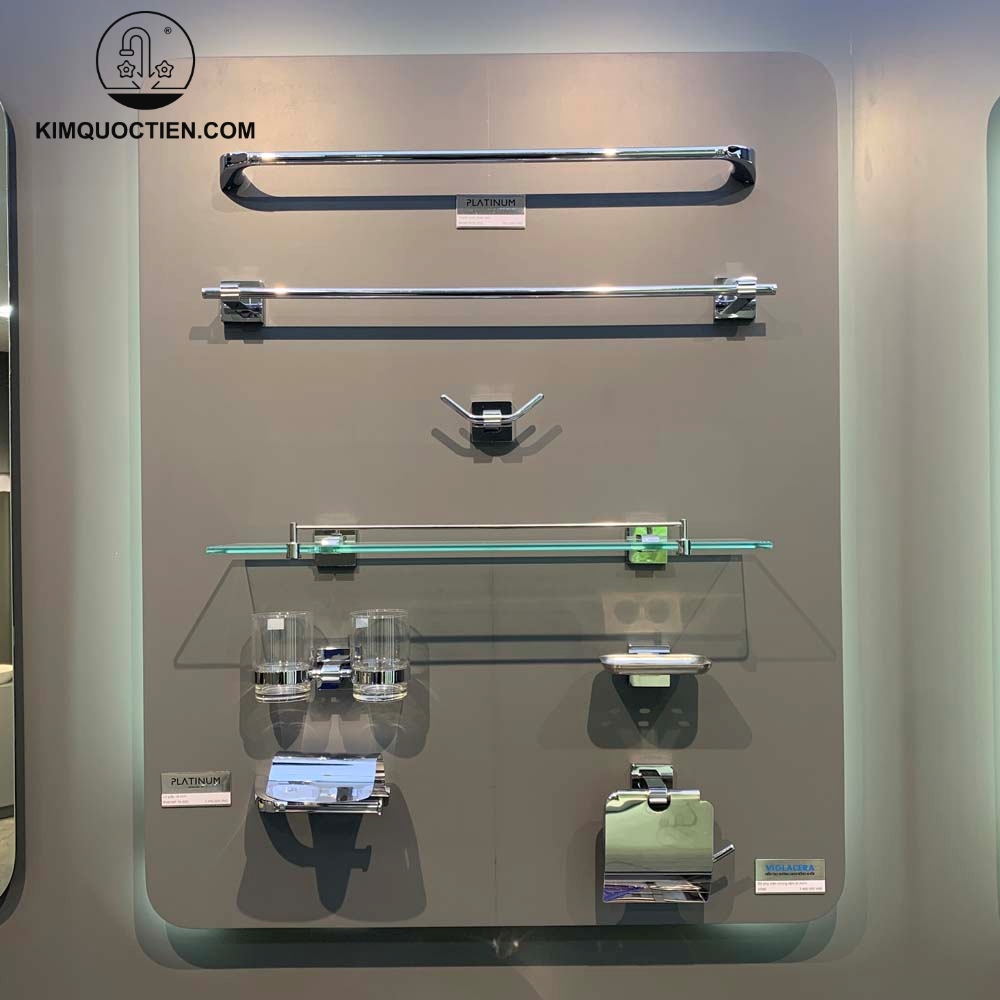 Bộ phụ kiện Viglacera tiện nghi, giữ phòng tắm luôn gọn gàng