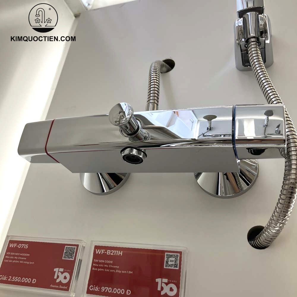 Bộ vòi sen American Standard với đầy đủ tay sen và củ sen