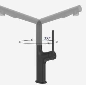 Vòi rửa bát Kluger KLF0021C xoay 365 độ tiện nghi
