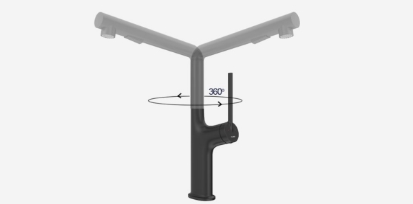 Vòi rửa bát Kluger KLF0021C xoay 365 độ tiện nghi