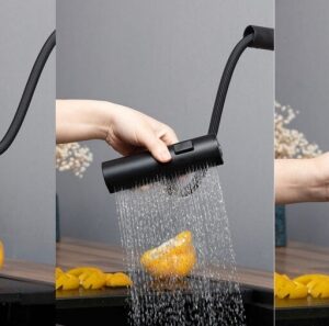 Vòi rửa bát Kluger KLF0021C tích hợp các phụ kiện đa năng