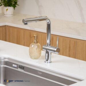Vòi rửa bát Kluger KLF0034C thiết kế chắn chắn, hiện đại