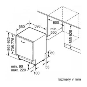 Máy rửa bát âm tủ SBV4HDX52E series 4