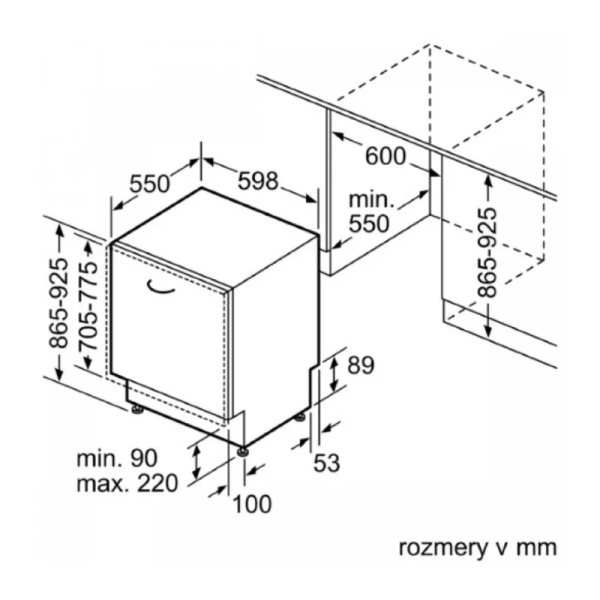 Máy rửa bát âm tủ SBV4HDX52E series 4