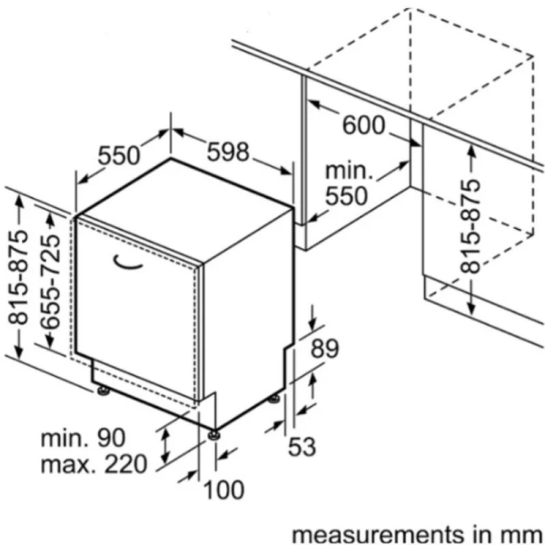 Máy rửa bát âm tủ SMH4ECX14E series 4