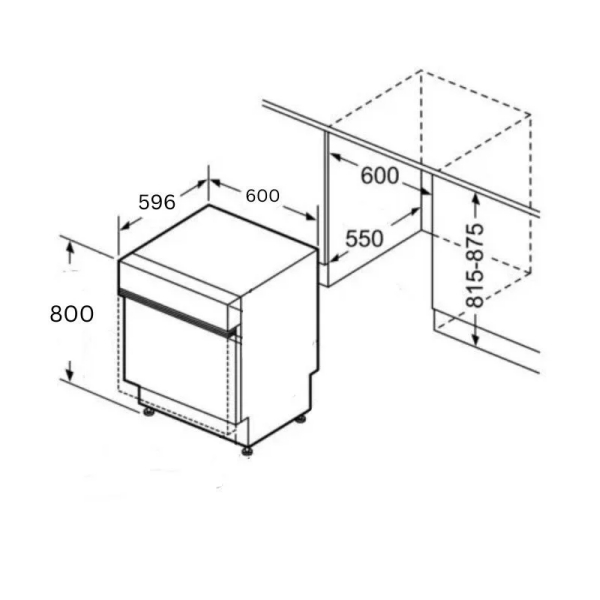 Máy rửa bát bán âm SMI46KS00E series 4