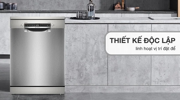 Máy rửa bát SMS4ECI26E series 4 được thiết kế độc lập