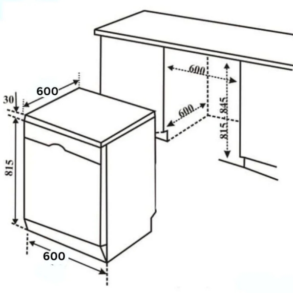 Máy rửa bát độc lập SMS6ZCI00P series 6