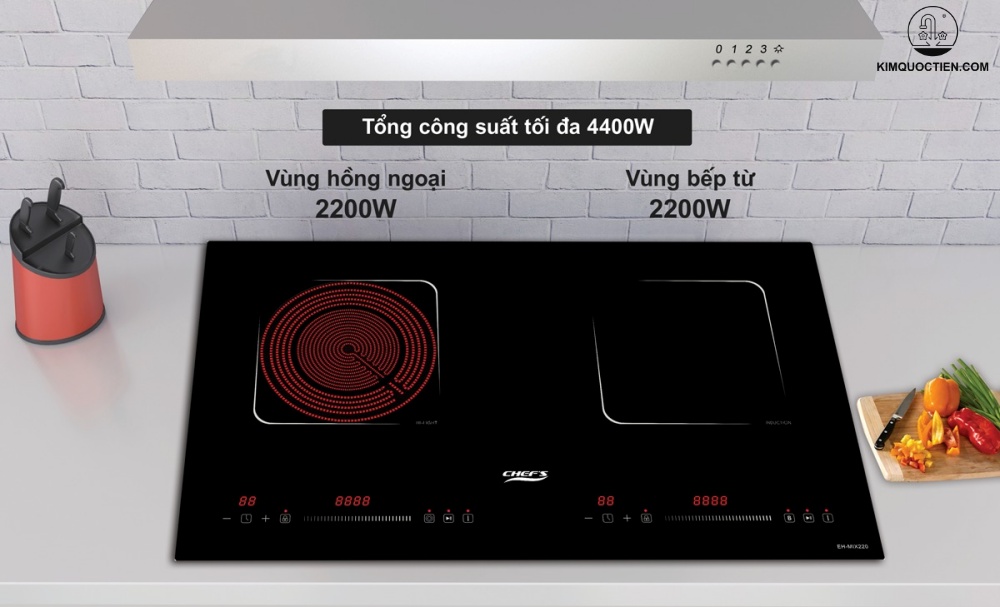 Bếp từ kết hợp hồng ngoại Chefs