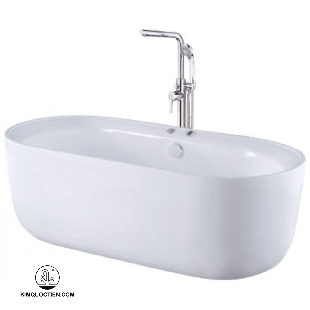 Bồn tắm Caesar AT0750 được làm từ acrylic cao cấp kết hợp cùng khung thép chịu lực