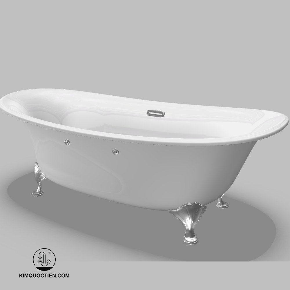 Bồn tắm TOTO PPY1806PWNE#S ngọc trai, đặt sàn sở hữu độ sâu vừa phải, mang lại sự thư giãn khi ngâm bồn