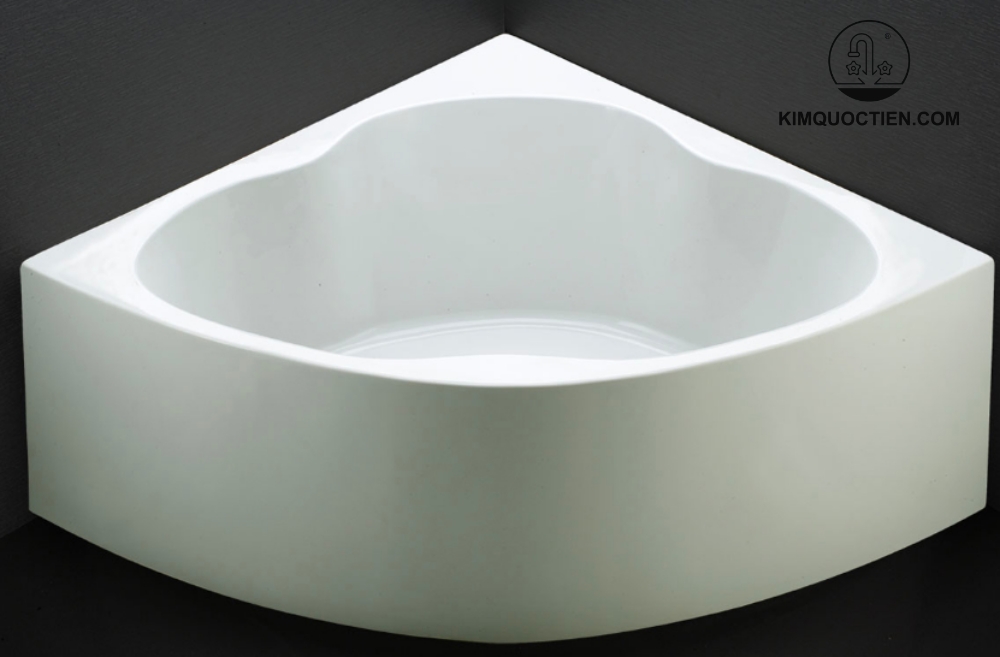 Bồn tắm góc Caesar AT5220 chân yếm phù hợp với nhiều kiểu phòng tắm khác nhau