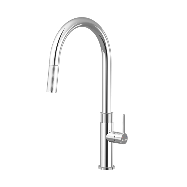 Vòi rửa bát dây rút Konox Lasi Chrome