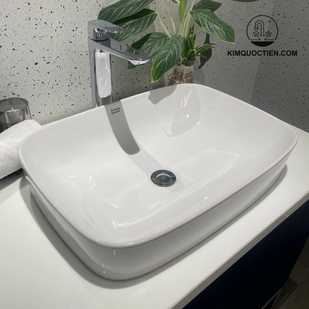 Lavabo AMERICAN WP-0628 thiết kế sang trọng, bền đẹp, thoát nước nhanh chóng