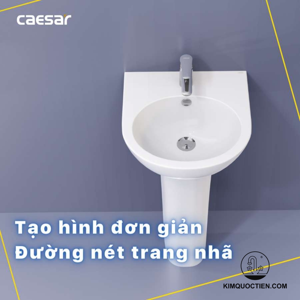 Lavabo Caesar L2140 treo tường, sang trọng và tiện nghi