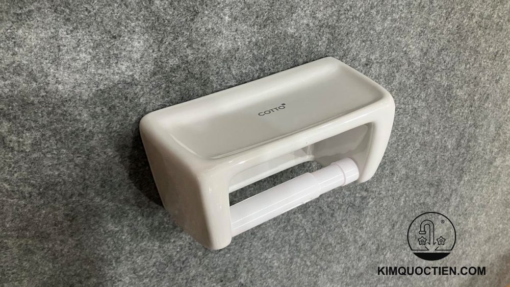 Lô giấy COTTO C815 bằng sứ, sang trọng và dễ lắp đặt