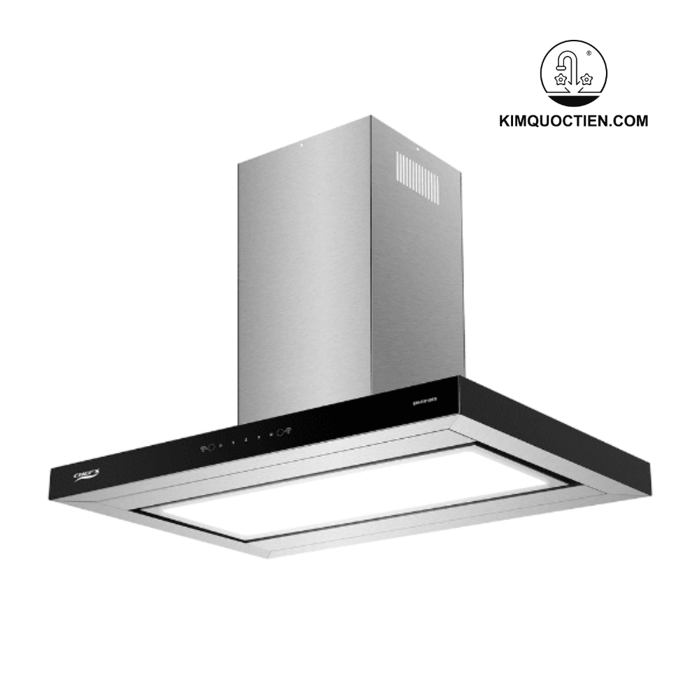 Máy hút mùi đảo Chefs EH-R810E9 chữ T hiện đại, công suất mạnh mẽ