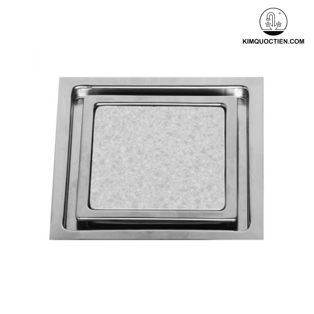 Phễu được trang bị nắp chống mùi làm từ inox 304, bảo đảm ngăn luồng khí hôi từ cống