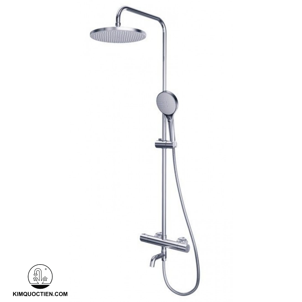 Sen tắm cây nhiệt độ Caesar NEW S1038S sử dụng thân sen bằng đồng thau nguyên khối