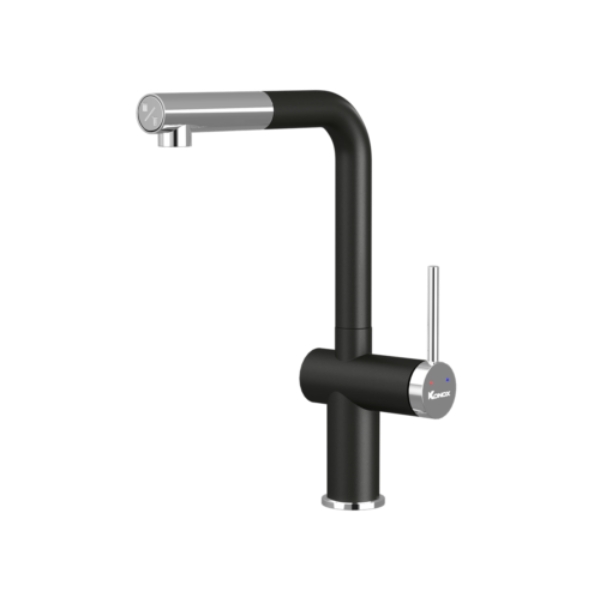 Vòi rửa bát dây rút Konox Stream Smart Black