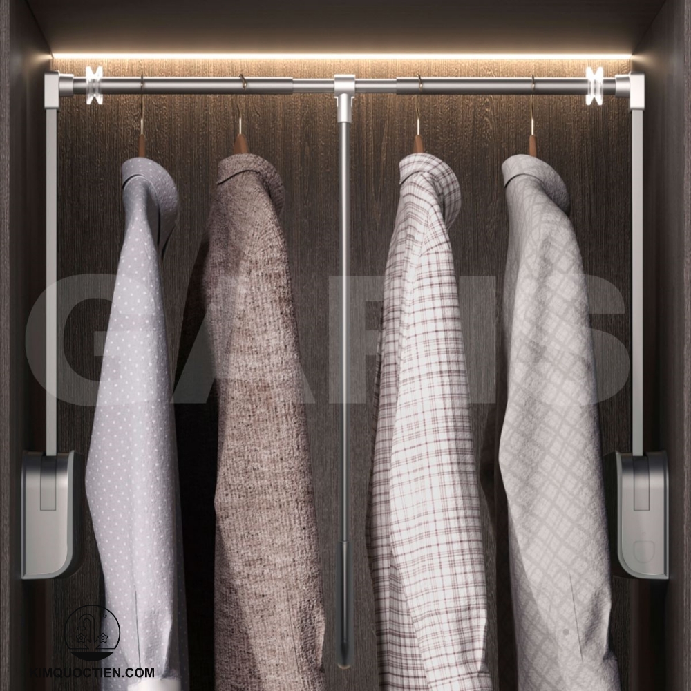 Thanh suốt treo quần áo GARIS GW26 sở hữu chiều dài tiêu chuẩn 3m