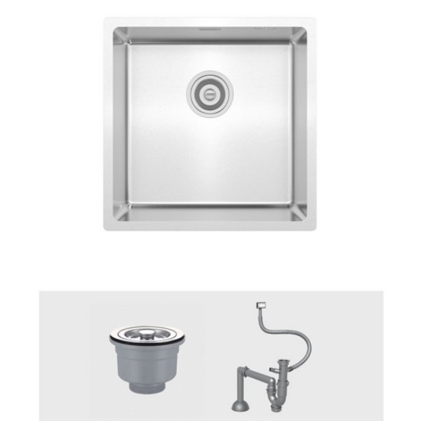 Chậu rửa bát Konox phong cách Nhật bề mặt mịn Tari 400SM dáng vuông gọn gàng