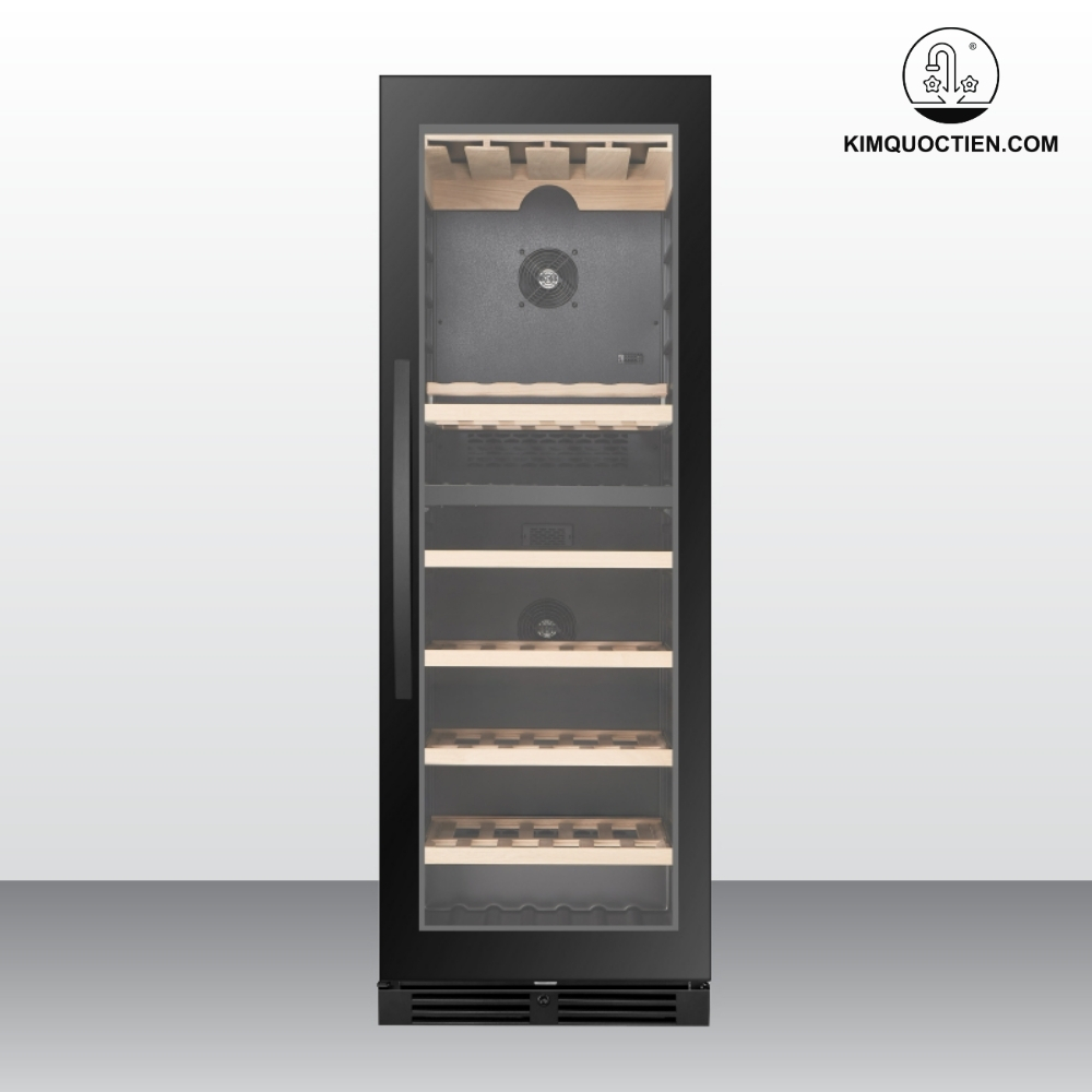 Malloca MWC-180BG có thể chứa đến 154 chai với hai vùng nhiệt độ độc lập