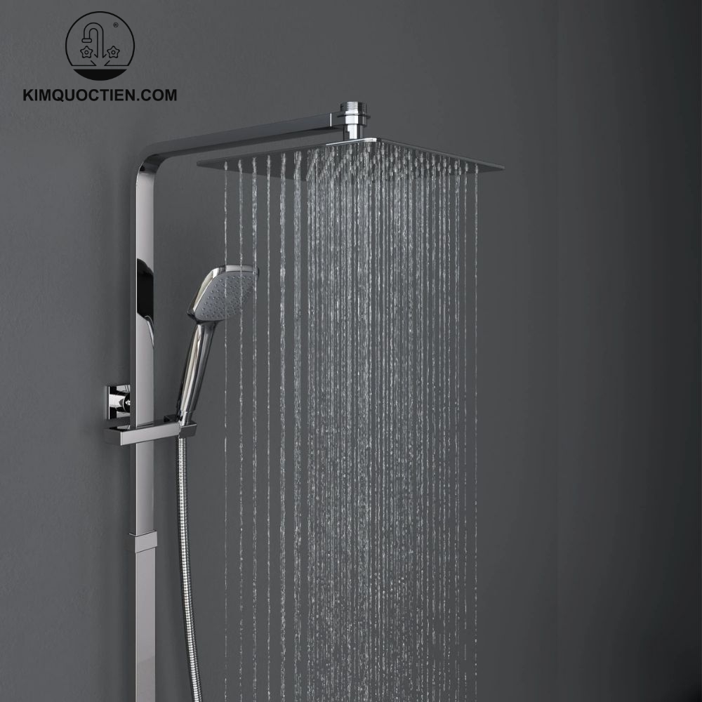 Vòi sen cây Viglacera nóng lạnh với cơ chế trộn nước ổn định