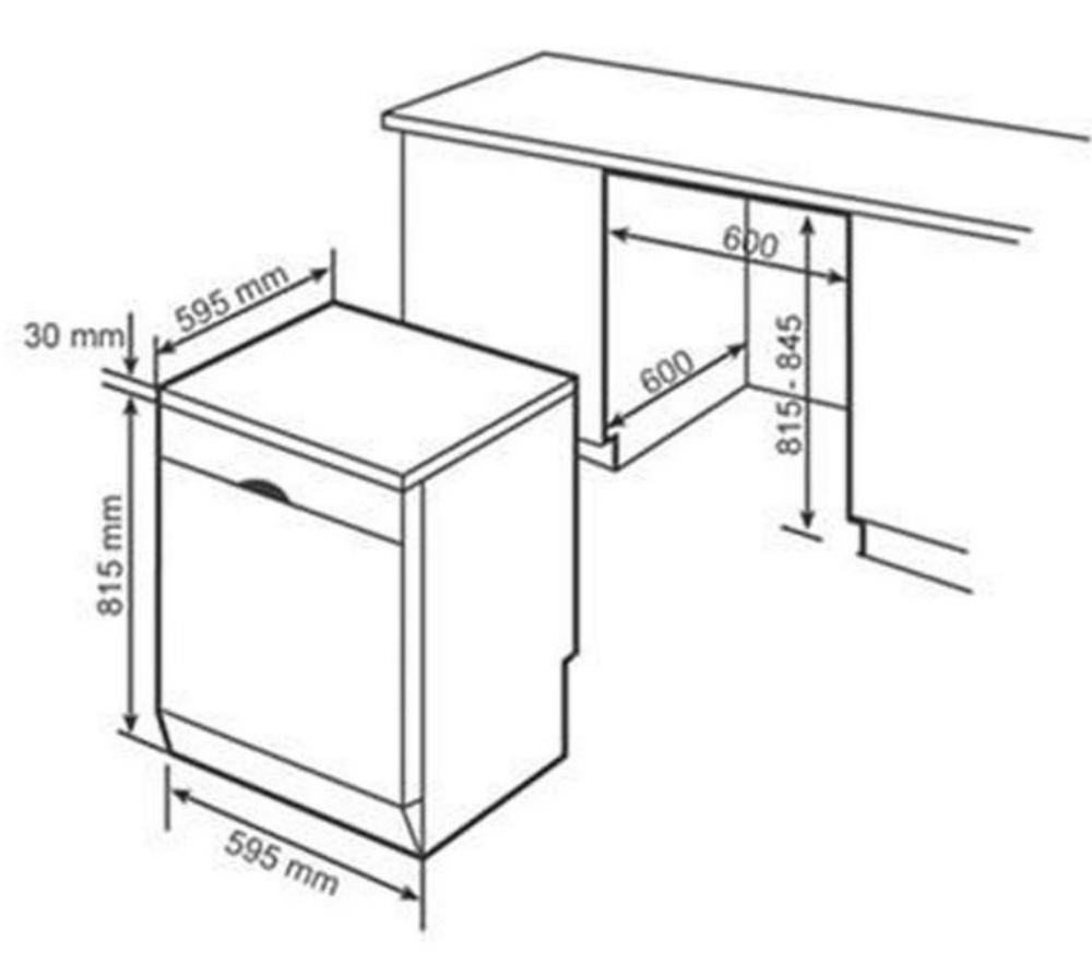 Máy rửa bát độc lập SMS46MI01G series 4