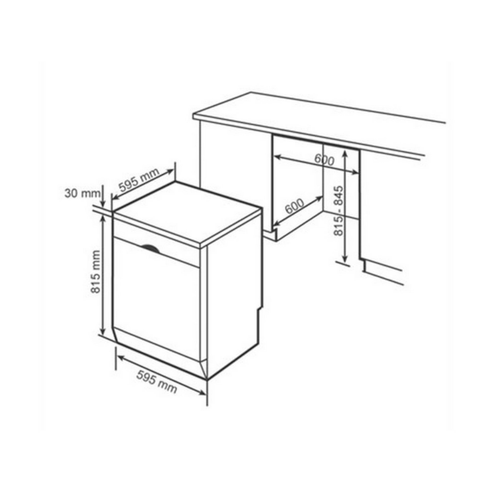 Máy rửa bát độc lập SMS46MI07E series 4