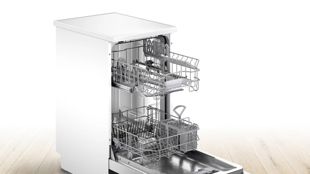 Máy rửa bát độc lập SPS2HKW57E series 2 có dung tích rửa 9 bộ bát đĩa châu Âu