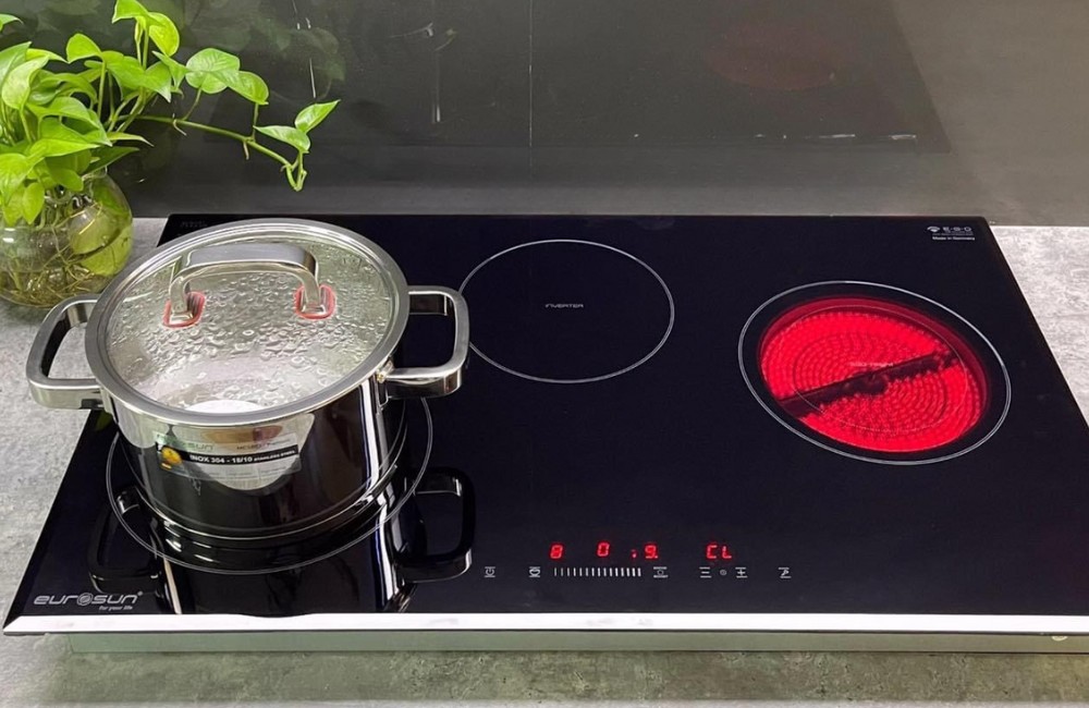 bếp từ kết hợp hồng ngoại Eurosun