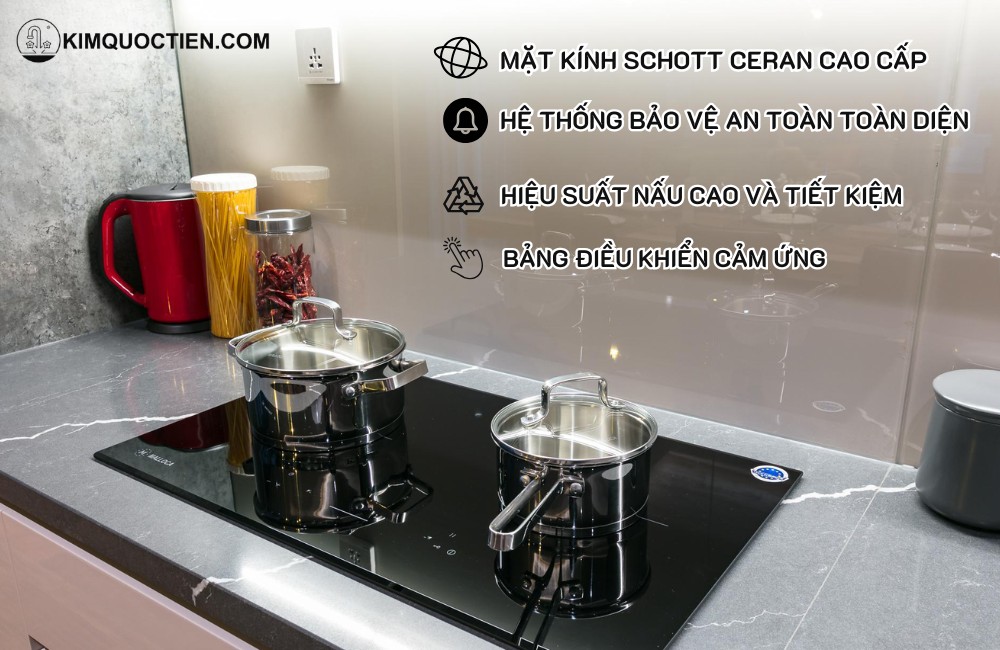 Bếp Từ Kết Hợp Hồng Ngoại Malloca