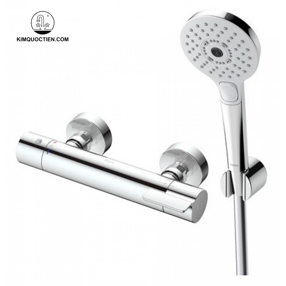 Sen tắm nhiệt độ TOTO TBV03431V có lớp mạ Crom Niken giúp bề mặt luôn sáng
