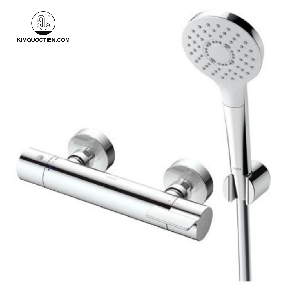 Sen tắm nhiệt độ TOTO TBV03431V sở hữu lớp mạ Crom Niken giúp bề mặt luôn bền đẹp theo thời gian