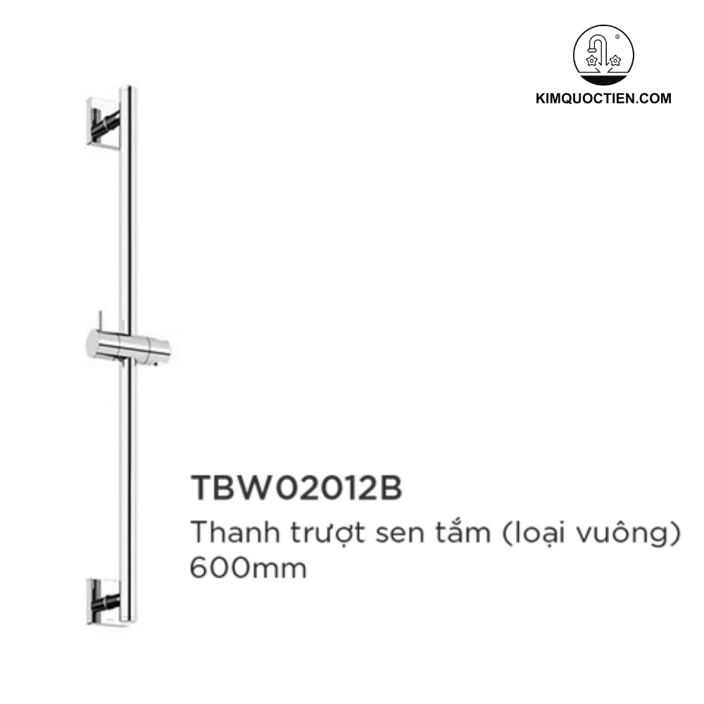 Thanh trượt sen tắm TOTO TBW02012B dài 600mm