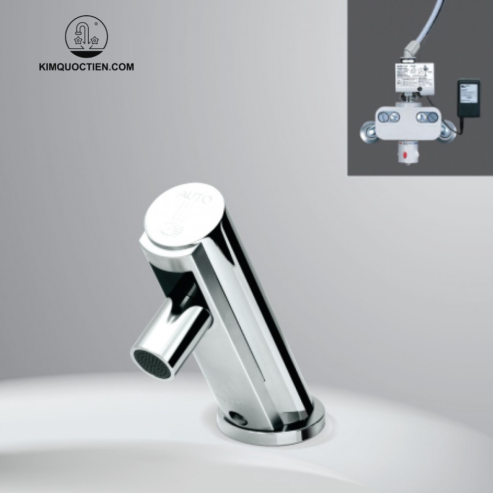 Vòi chậu lavabo cảm ứng INAX AMV-90K (220V) nóng lạnh thiết kế nhỏ gọn